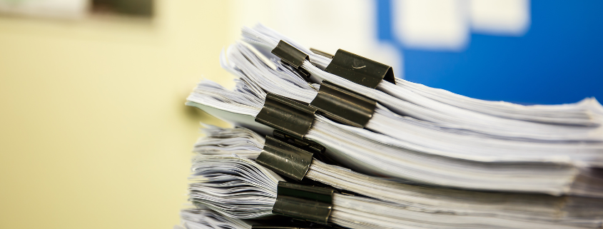 Image of a pile of documents